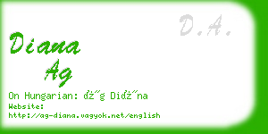 diana ag business card